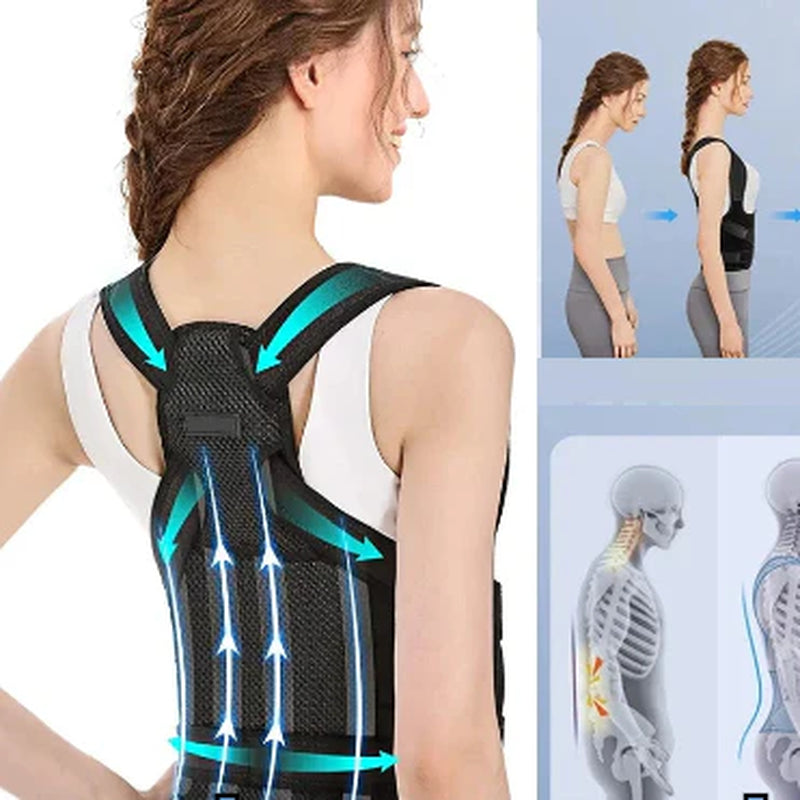 Transform Your Posture with Our Adjustable Posture Corrector - Ultimate Back Support for Men and Women, Lightweight and Invisible for All-Day Comfort